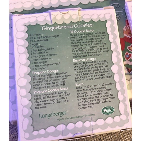 Longaberger 2000 Roger and Ginger Cookie Molds #36536 Holiday New in‎ Box - Picture 4 of 6